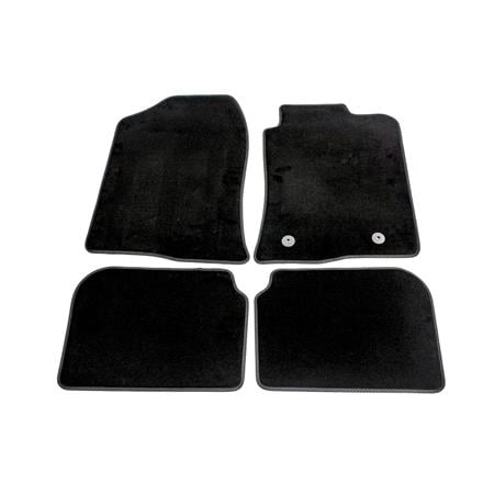 Luxury Tailored Car Floor Mats in Black for Toyota AVENSIS Estate, 2003 2008