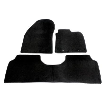 Luxury Tailored Car Floor Mats in Black for Toyota Avensis Saloon Pre Facelift 2009 2012