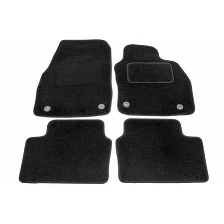 Tailored Car Floor Mats in Black for Holden Holden Astra AH Sedan 2004 2009   2 Clip In Driver and 2 Clip In Passenger