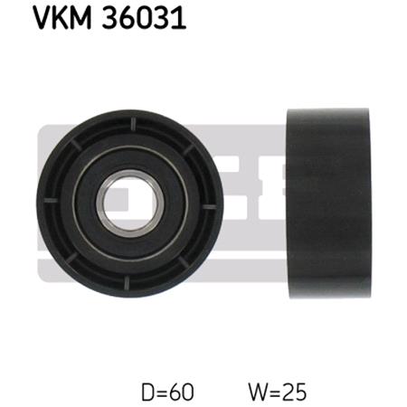 SKF Deflection Guide Pulley V Ribbed Belt   VKM36031