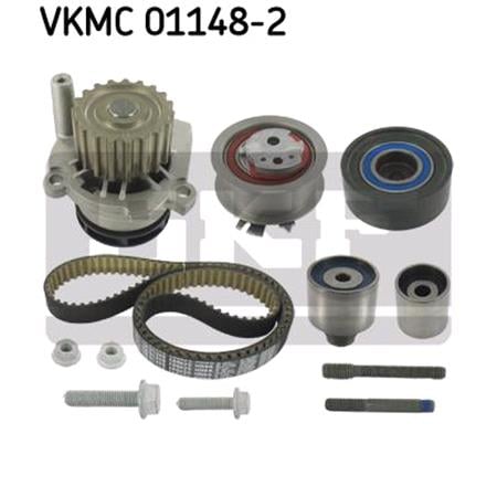 SKF Timing Belt Kit with Waterpump   VKMC01148 2