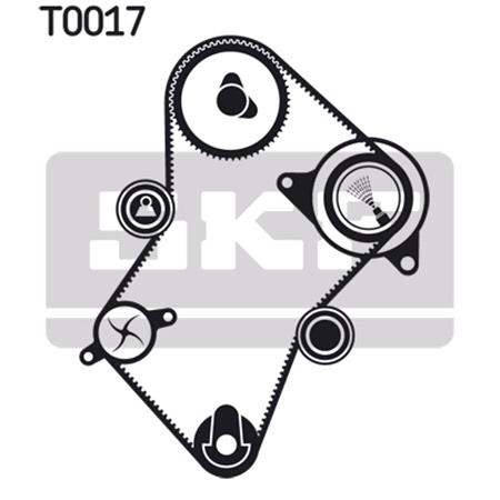 SKF Timing Belt Kit with Waterpump   VKMC03241