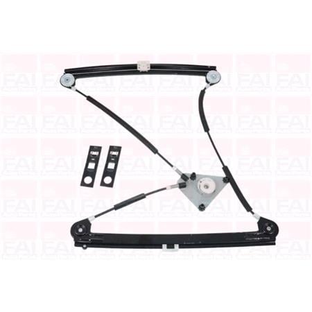 Front Left Electric Window Regulator Mechanism (without motor) for AUDI A3 Sportback (8PA), 2004 2013, 4 Door Models, One Touch/AntiPinch Version, holds a motor with 6 or more pins