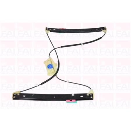 Front Left Electric Window Regulator Mechanism (without motor) for Audi A6 Allroad (4FH) 2006 2011, 4 Door Models, One Touch/AntiPinch Version, holds a motor with 6 or more pins