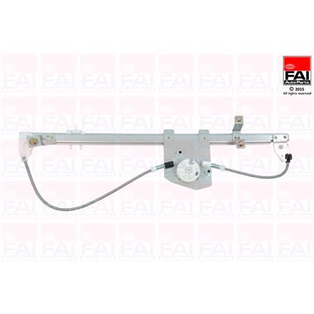 Front Left Electric Window Regulator Mechanism (without motor) for Citroen RELAY Flatbed / Chassis, 2006 , 2 Door Models, One Touch/AntiPinch Version, holds a motor with 6 or more pins