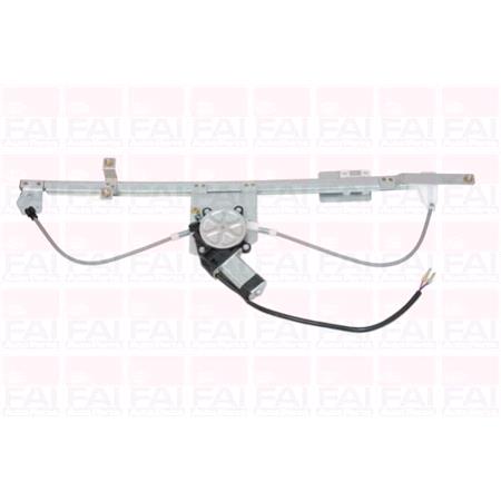 Front Right Electric Window Regulator (with motor) for Citroen Relay Bus (44, Z_), 1994 2006, 2 Door Models, WITHOUT One Touch/Antipinch, motor has 2 pins/wires