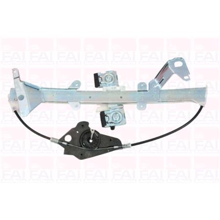 Front Right Electric Window Regulator (with motor) for FORD FIESTA V (JH_, JD_), 2001 2008, 4 Door Models, WITHOUT One Touch/Antipinch, motor has 2 pins/wires
