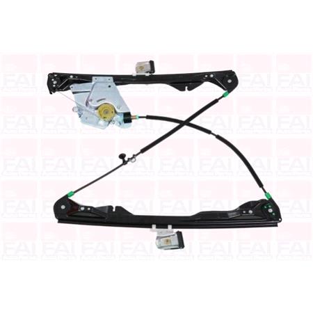 Front Right Electric Window Regulator Mechanism (without motor) for FORD FOCUS Saloon (DFW), 1999 2005, 4 Door Models, One Touch/AntiPinch Version, holds a motor with 6 or more pins