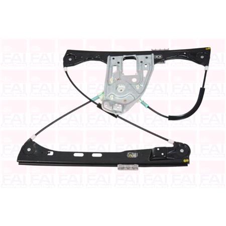 Front Left Electric Window Regulator Mechanism (without motor) for Mercedes C CLASS (W03), 2000 2003, 4 Door Models, One Touch/AntiPinch Version, holds a motor with 6 or more pins