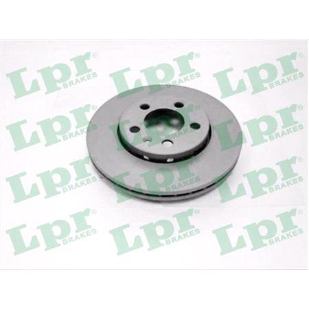 LPR Front Axle Coated Brake Discs (Pair)   Diameter: 256mm