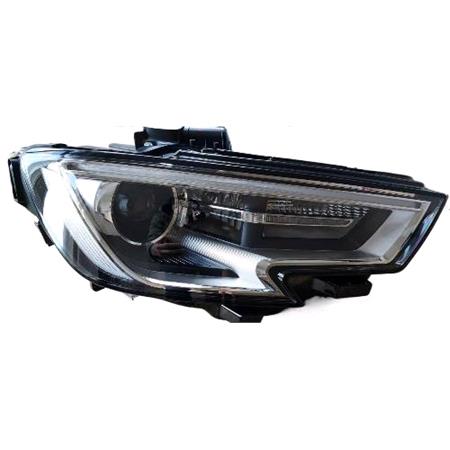 Right Headlamp (Bi Xenon, Takes D5S / H8 Bulbs, Supplied Without Bulbs or Ballast) for Audi A3 Convertible 2016 on