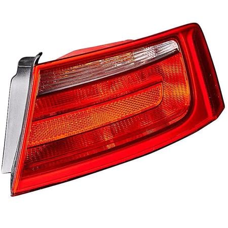 Right Rear Lamp (Outer, Not LED, With Bulb Holder, Original Equipment) for Audi A5 Convertible 2009 2011