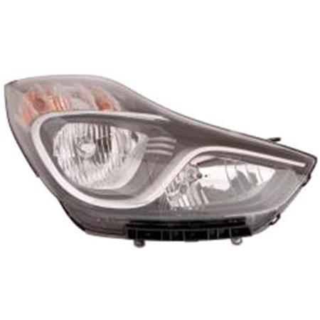 Right Headlamp (Halogen, Takes H7/H7 Bulbs, Supplied With Motor) for Hyundai ix20 2011 on