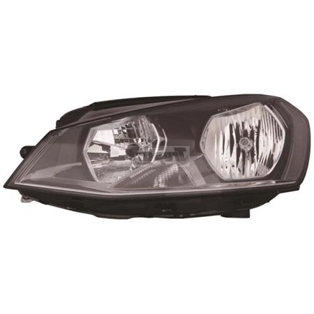 Left Headlamp (Halogen, Takes H7 / H15 Bulbs, Supplied With Bulbs, Original Equipment) for Volkswagen GOLF VII 2013 2016