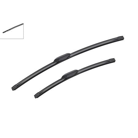 Bosch A985S AeroTwin Flat Wiper Blades Set (650/475mm) for Audi A3 Allstreet 2024 Onwards