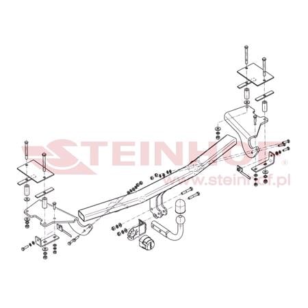 Steinhof Towbar (fixed with 2 bolts) for Alfa Romeo 159,  2005 to 2011