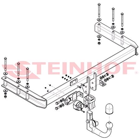 Steinhof Automatic Detachable Towbar (vertical system) for Audi Q5, 2008 2017