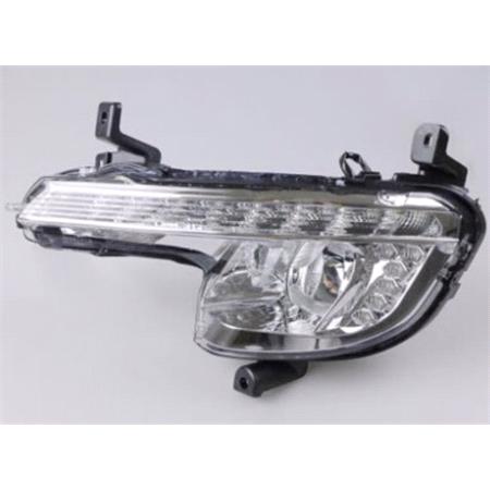 Left  Front Fog / Indicator Lamp (With DRL, Takes H8 / PY1W / P13W Bulbs, Original Equipment) for Peugeot 508 2011 on