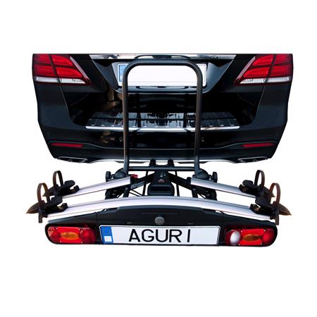 Aguri Active 2 silver tow bar mounted bike rack (wheel support)   2 (3) bikes