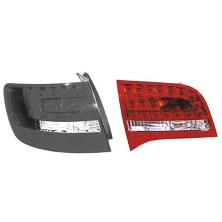 Left Rear Lamp (Inner, On Boot Lid, LED, Original Equipment) for Audi A6 Avant 2009 to 2011
