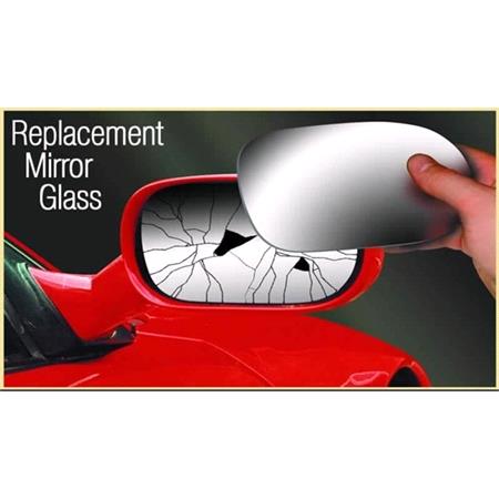 Right Stick On Wing Mirror glass (Aspheric) for AUDI A4, 2004 2008