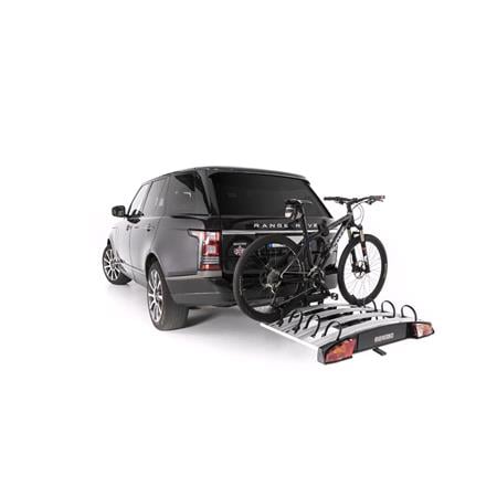 Menabo Alcor 4 silver tow bar mounted bike rack (wheel support)   4 bikes