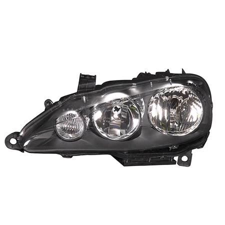 Right Headlamp (Halogen, Takes H7 / H1 Bulbs, Supplied With Motor, Original Equipment) for Alfa Romeo 147 2007 on