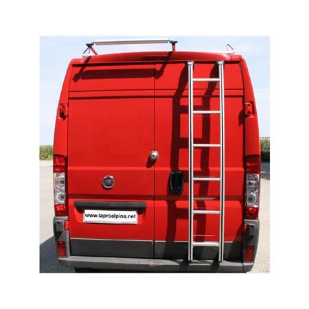 Aluminium Fixed Rear Door Van Ladder   130cm   4 Steps For Toyota Proace H1 Box 2016 Onwards