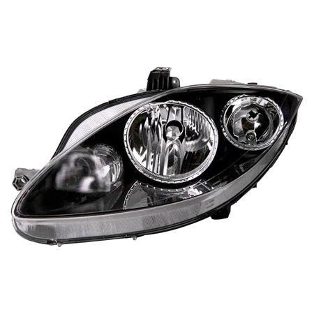 Left Headlamp (Halogen, Takes H7 / H1 Bulbs, Original Equipment) for Seat ALTEA XL 2010 on