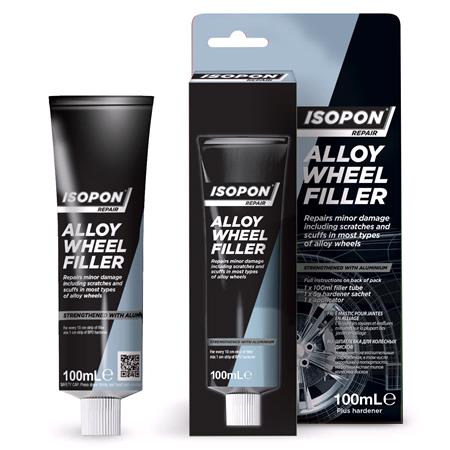ISOPON Alloy Wheel Filler   Metallic Grey   100ml Tube 