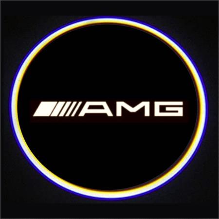 AMG Car Door LED Puddle Lights Set (x2)   Wireless 