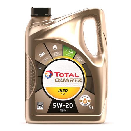 TOTAL Quartz INEO EcoB 5W 20 Engine Oil   5 Litre 