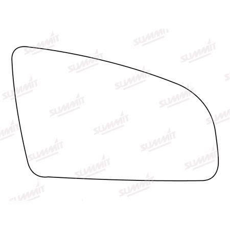 Right Stick On Wing Mirror glass (Aspheric) for AUDI A6 Avant, 2005 2008
