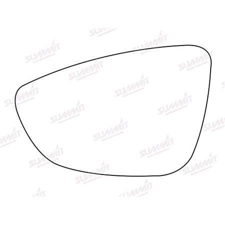 Left Stick On Aspheric Mirror Glass for Volkswagen PASSAT 2010 2014