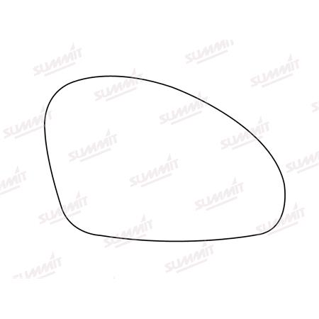 Right Stick On Wing Mirror Glass for Seat IBIZA Mk IV, 2002 2009