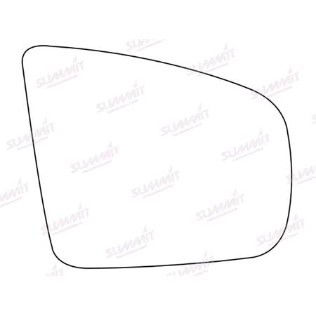 Right Stick On Wing Mirror Glass (Aspheric)   BMW X5 2007 to 2013