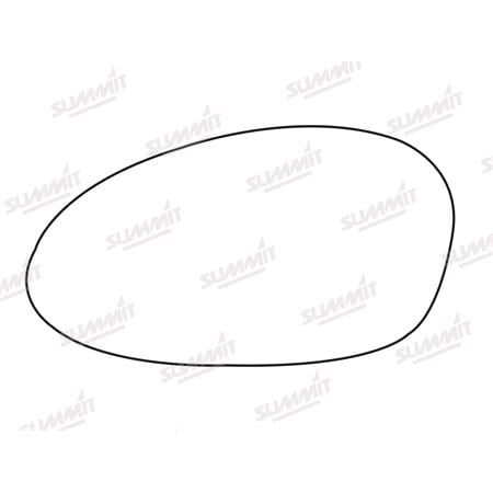 Left Stick On Wing Mirror Glass for BMW 3 Series 2005 2008