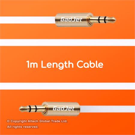 GadJet 3.5mm Aux Audio Cable   1m