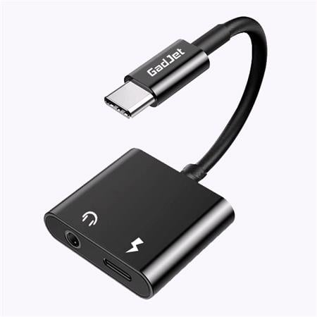 GadJet 2 in 1 AUX Audio + Type C Charging Adapter 