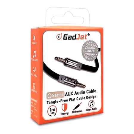 GadJet G Series Flat Anti Tangle 3.5mm Audio Cable