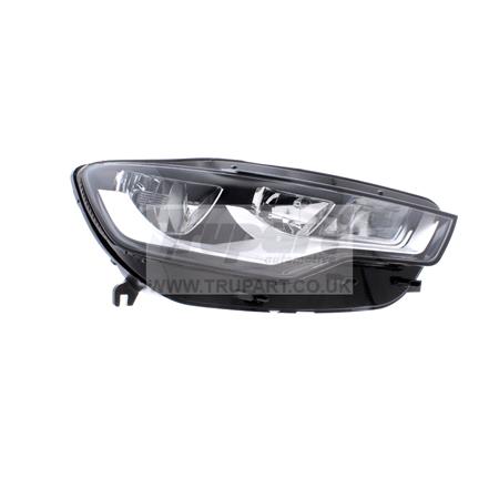 Right Headlamp (Halogen, Takes H7 / H15 Bulbs, Supplied With Motor, Original Equipment) for Audi A6 Avant 2011 2015