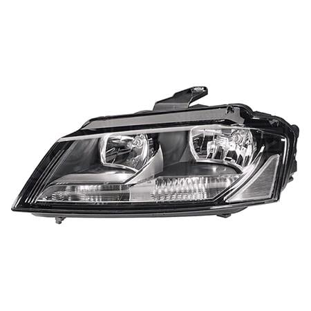 Left Headlamp (Halogen, Takes H7 / H7 Bulbs, Supplied With Motor, Original Equipment) for Audi A3 Convertible 2008 on