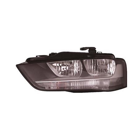 Left Headlamp (Halogen, Takes H7 / H7 Bulbs, Supplied With Bulbs & Motor, Original Equipment) for Audi A4 Avant 2012 2015