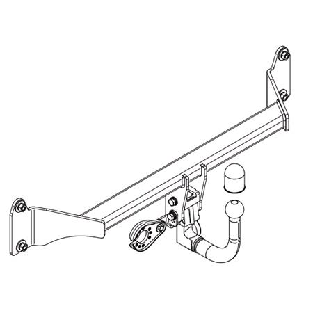 Steinhof Automatic Detachable Towbar (vertical system) for BMW 1 (F40), 2019 Onwards, will not fit M Sport model