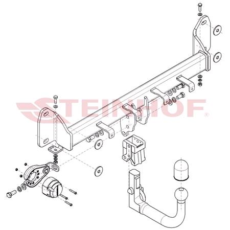 Steinhof Automatic Detachable Towbar (vertical system) for BMW X3 2017 Onwards (incl. xDrive)