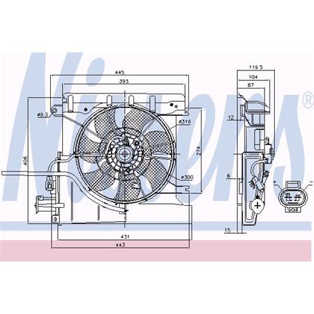 Nissens Radiator Fan   85939