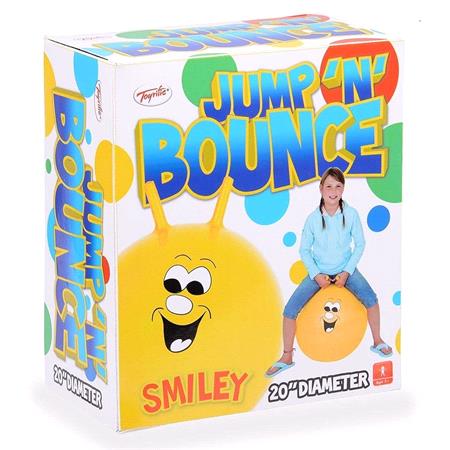 Toyrific 50cm Jump 'N' Bounce Smiley Hopper   Yellow