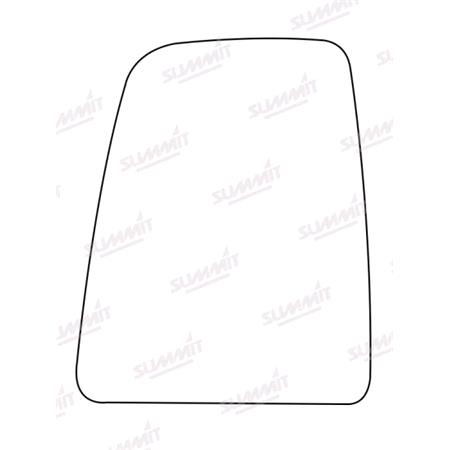 Left Stick On Mirror Glass for Ford TRANSIT Van 2014 2020