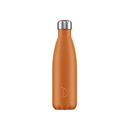 Chilly's 500ml Bottle   Matt Burnt Orange