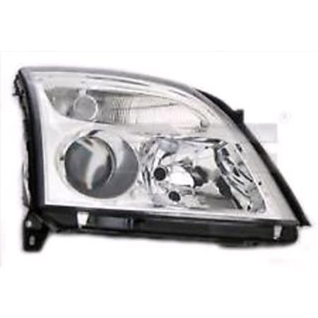 Opel Vectra 2005 Onwards LH HeadLight H1/H7 With Black Bezel
